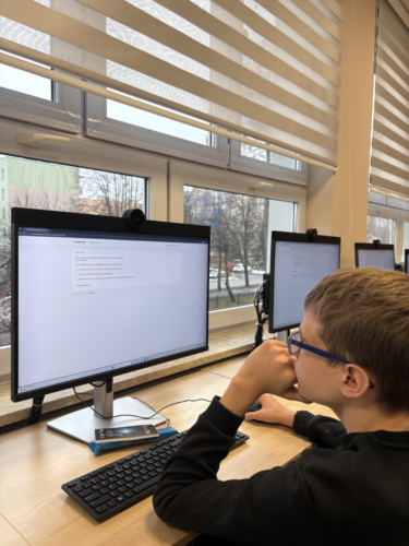 Uczestnik podczas konkursu